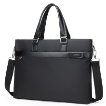 工厂批发男士手提包单肩斜挎牛津布礼品办公会议免费设计logo男包