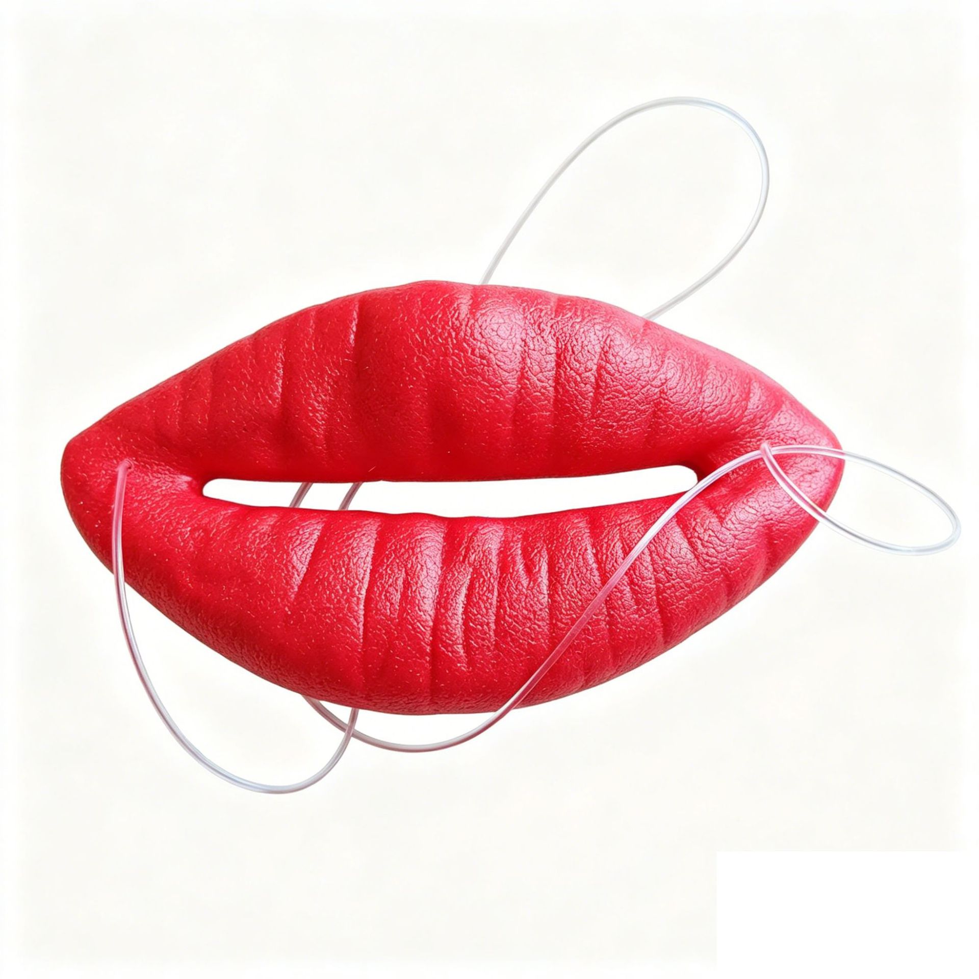 Halloween extraña salchicha labios COS espectáculo extraña espectáculo salchicha labios props flame sexy labios rojos rojos