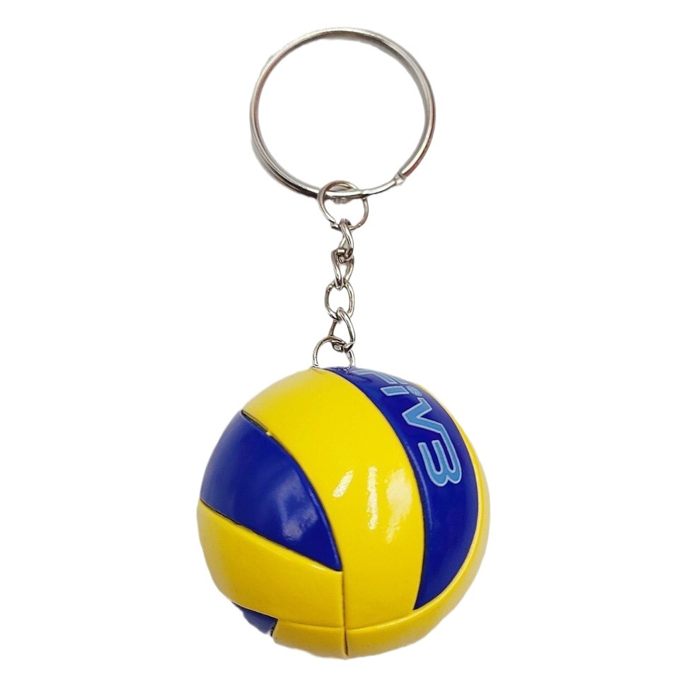 Llavero colgante de voleibol de cuero sintético MIKASA, colgante de voleibol personalizado, pequeño regalo para fanáticos del deporte.