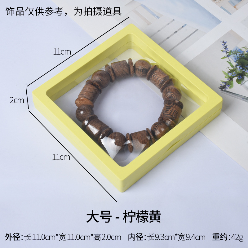 Large size - lemon yellow; pe film suspended display box