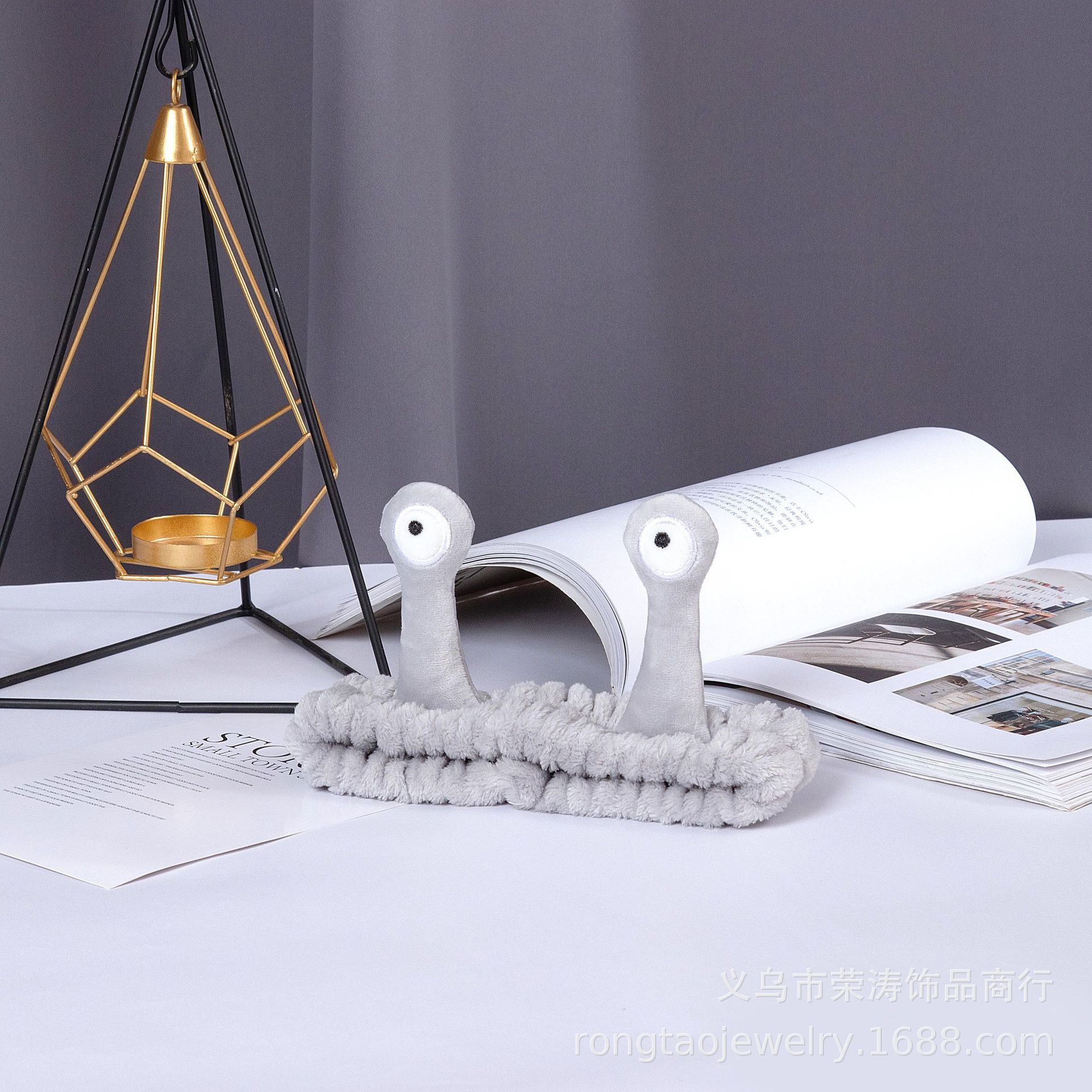 Corea del Sur Caracol de dibujos animados gran tentáculo lindo divertido creativo venta lindo lavado de cara banda de pelo Internet celebridad lavado diadema