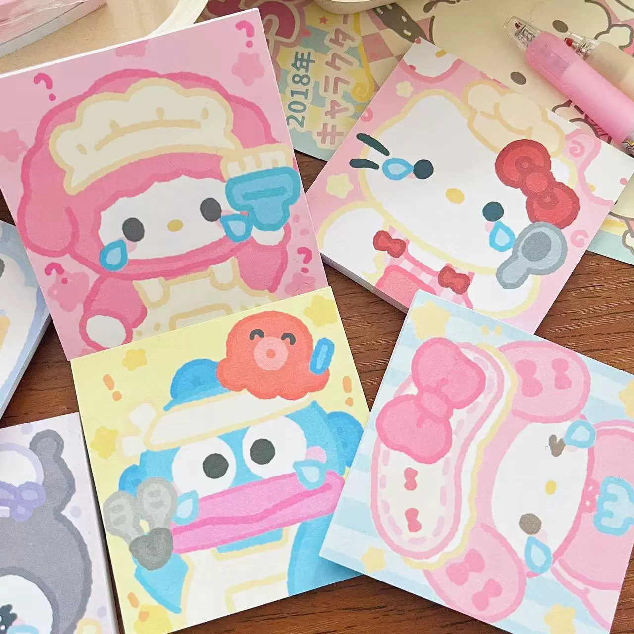 Sanrio, подлинно милые заметки высокого качества для учеников