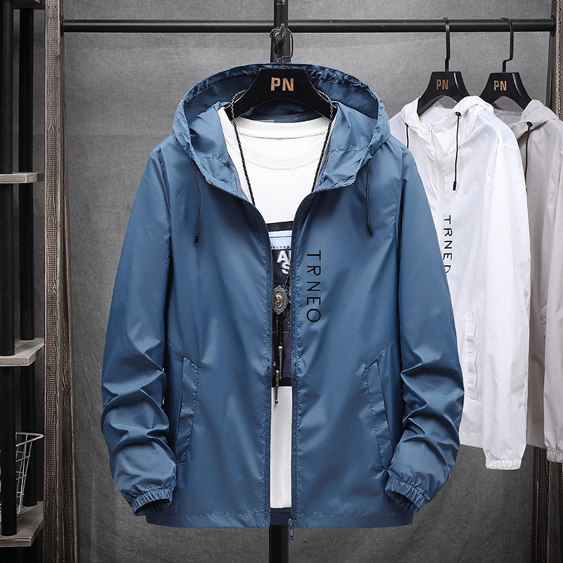 Chaqueta de protección solar de moda nueva chaqueta delgada de hombre de verano al aire libre ventilada ropa de piel anti-UV image 4