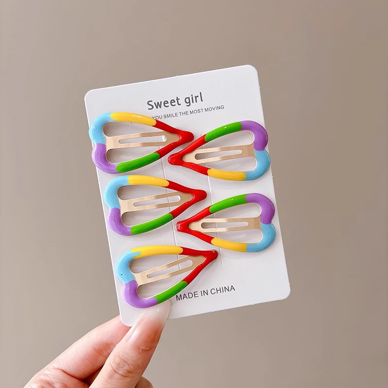 Sweet girl star clip para el cabello 2025 nuevo clip para el cabello de bebés femininos clip para el cabello lateral clip para el cabello de color