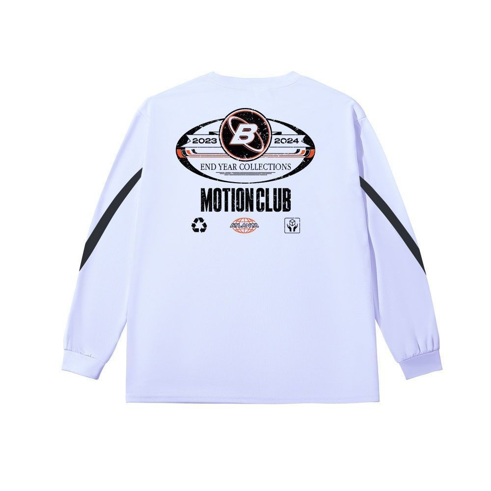 빅 B 로고 화이트 헤일로 긴소매