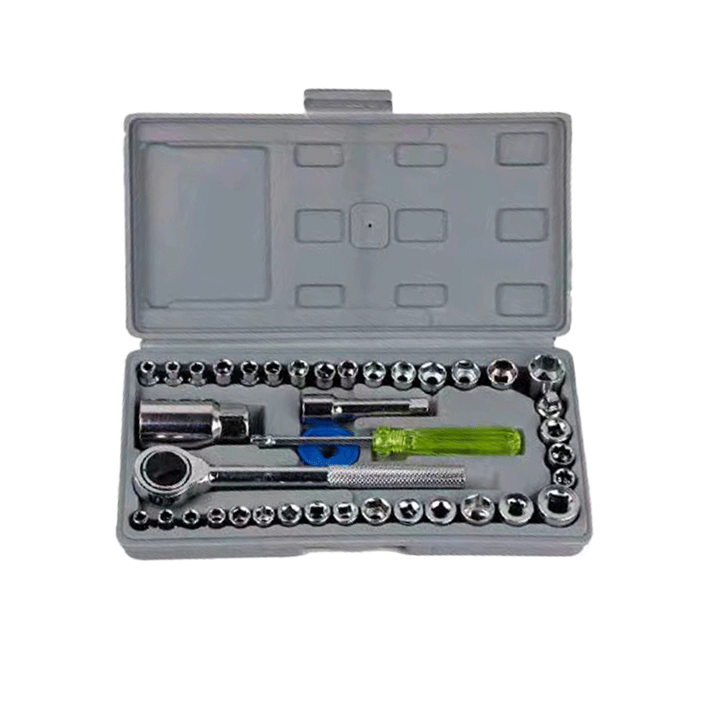Juego de llave de trinquete de acero al cromo vanadio genuino, juego completo de herramientas de reparación de automóviles mecánicos multifuncionales, juego completo