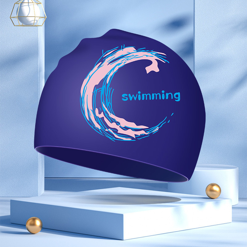 Sombrero de natación de silicona para adultos unisex aumenta la protección solar no estrangula la cabeza profesional de entrenamiento impermeable sombrero de natación fábrica al por mayor