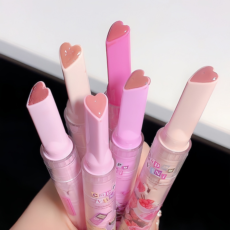 Cappuvini Carpuvini milk tea color Watermelon color solid Lip Honey Lip Mirror Lipstick Lipstick pen undefined