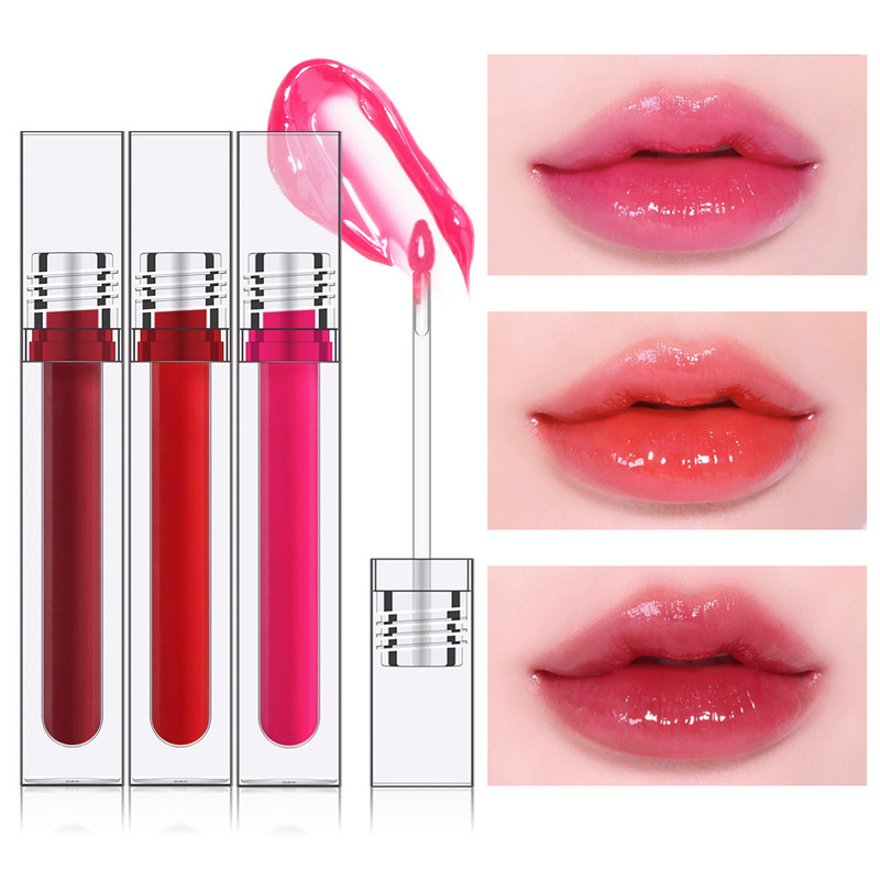 The new formula is not easy to touch the cup mirror lip glaze logo-free lip gloss background color cross-border makeup custom liquid lipstick The new formula is not easy to touch the cup mirror lip glaze logo-free lip gloss background color cross-border makeup custom liquid lipstick