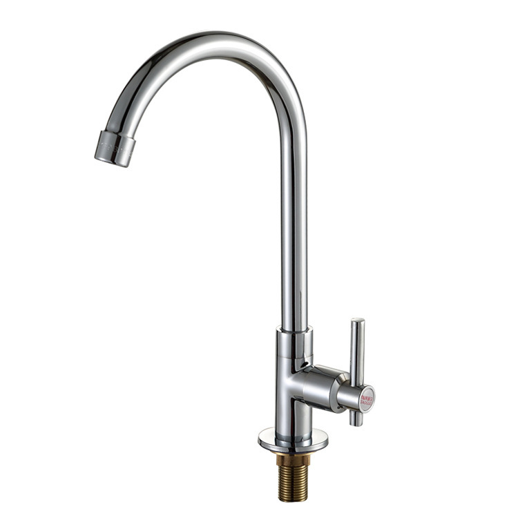 Taoguo Kitchen Hot and Cold Faucet Washbasin Dishwashing Laundry Pool Sink Basin Rotatable Household Single Cold Cage Head