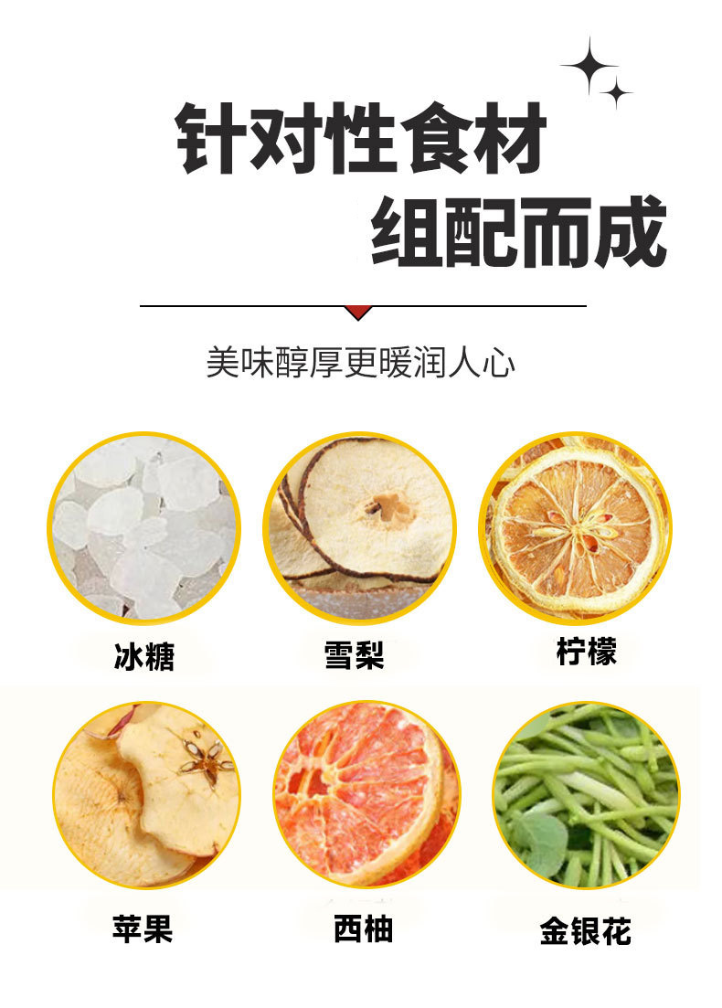 Honeysuckle Pomelo Fruit Tea Jin Yin Hua You Zi Cha Cold Brew Herbal Tea 8g x 20 Sachets 160g key features