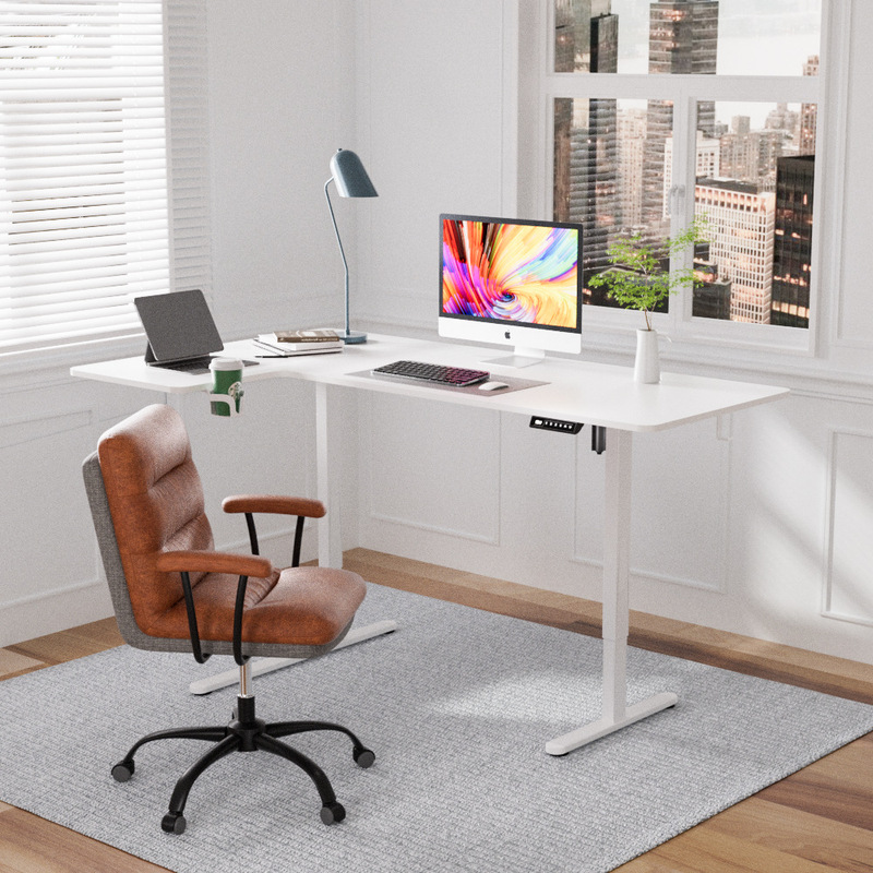 L-Shaped Electric Height-Adjustable Office Desk, Modern Minimalist Desk, 90cm Desktop, Exclusively for Cross-Border Sales L-Shaped Electric Height-Adjustable Office Desk, Modern Minimalist Desk, 90cm Desktop, Exclusively for Cross-Border Sales