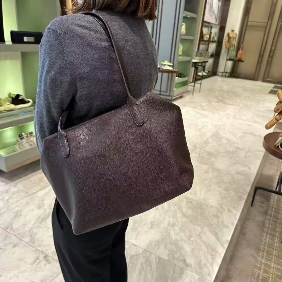 小众高级感包包女2025新款真皮头层The*Row大容量保龄球包手提包