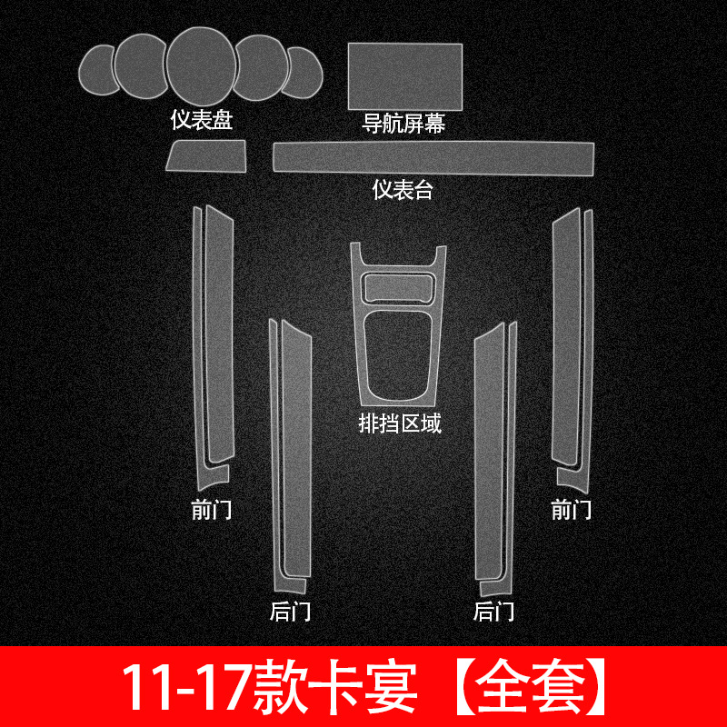 instrument panel 718 — Porsche Car interior film - 2011-2017-cayenne-full-interior-film-set