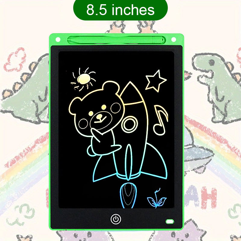 8.5 Pulgada LCD LCD tablero de escritura tablero de dibujo para niños graffiti tablero negro claro tablero electrónico de escritura a color