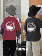 ͯ��2025��ͯ�＾�¿�ɽϵ����ӡ����������ƴɫ�كɼ���ͯT����