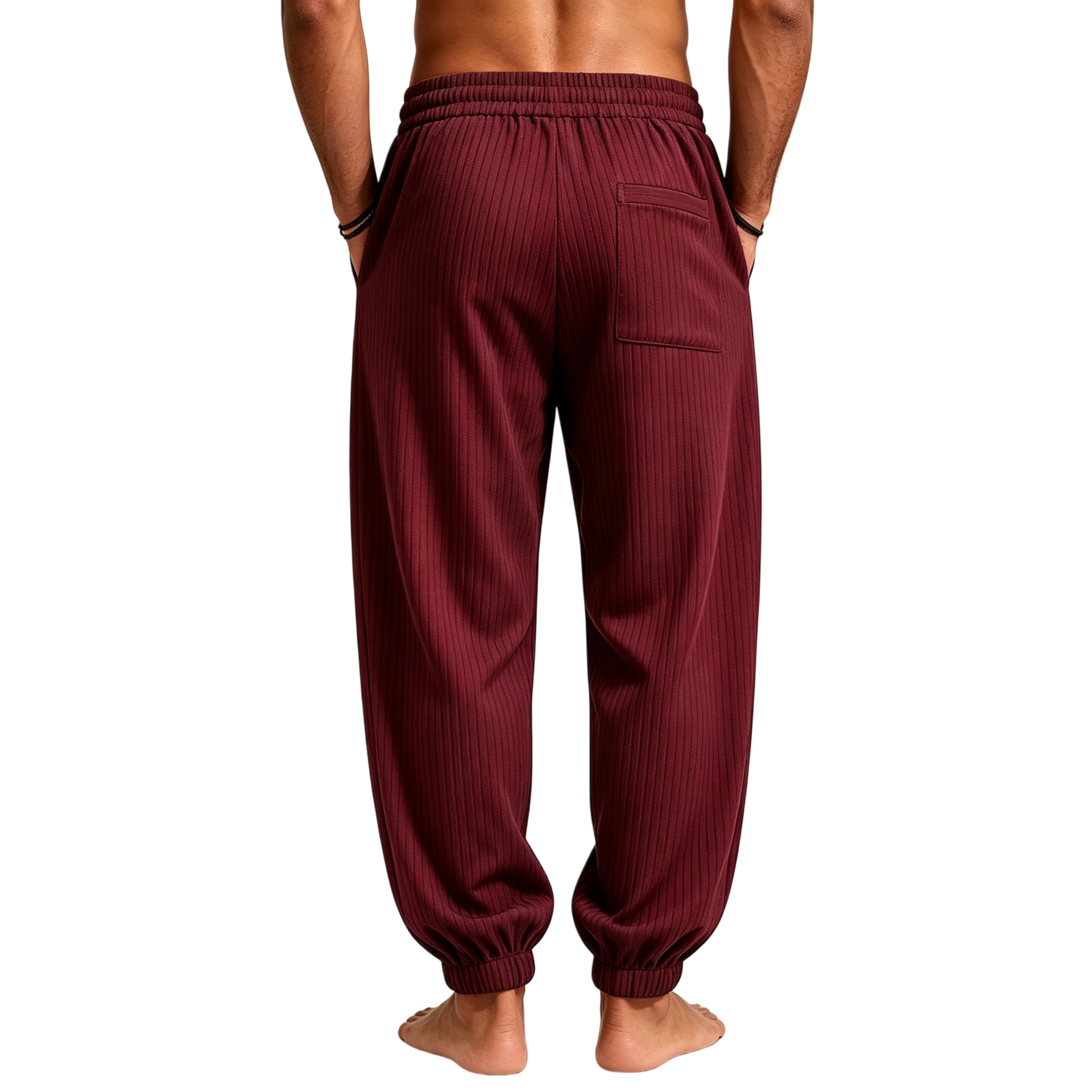 Men's Jogger Sweatpants Loose Fit Drawstring Athletic Trousers_voghion.com