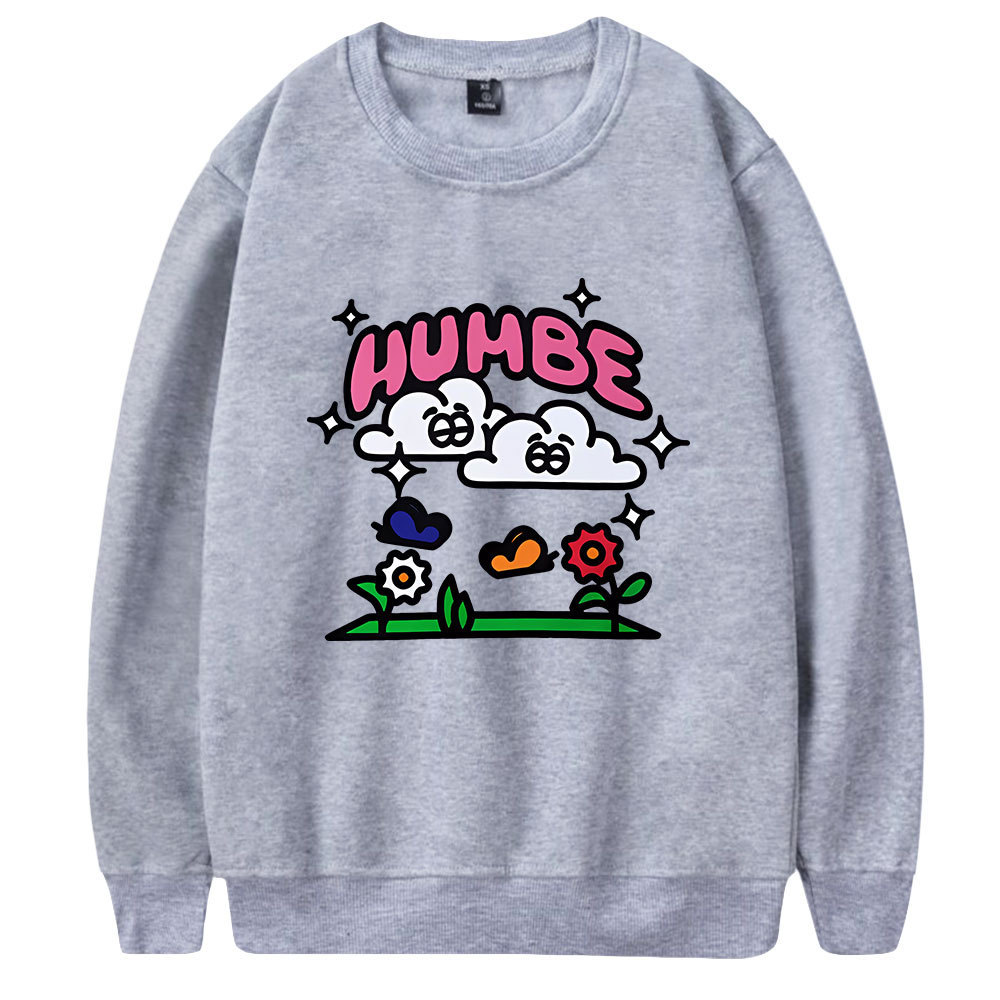 Humbe O-Neck Sweatshirts Women Men Long Sleeve Sweatshirts
