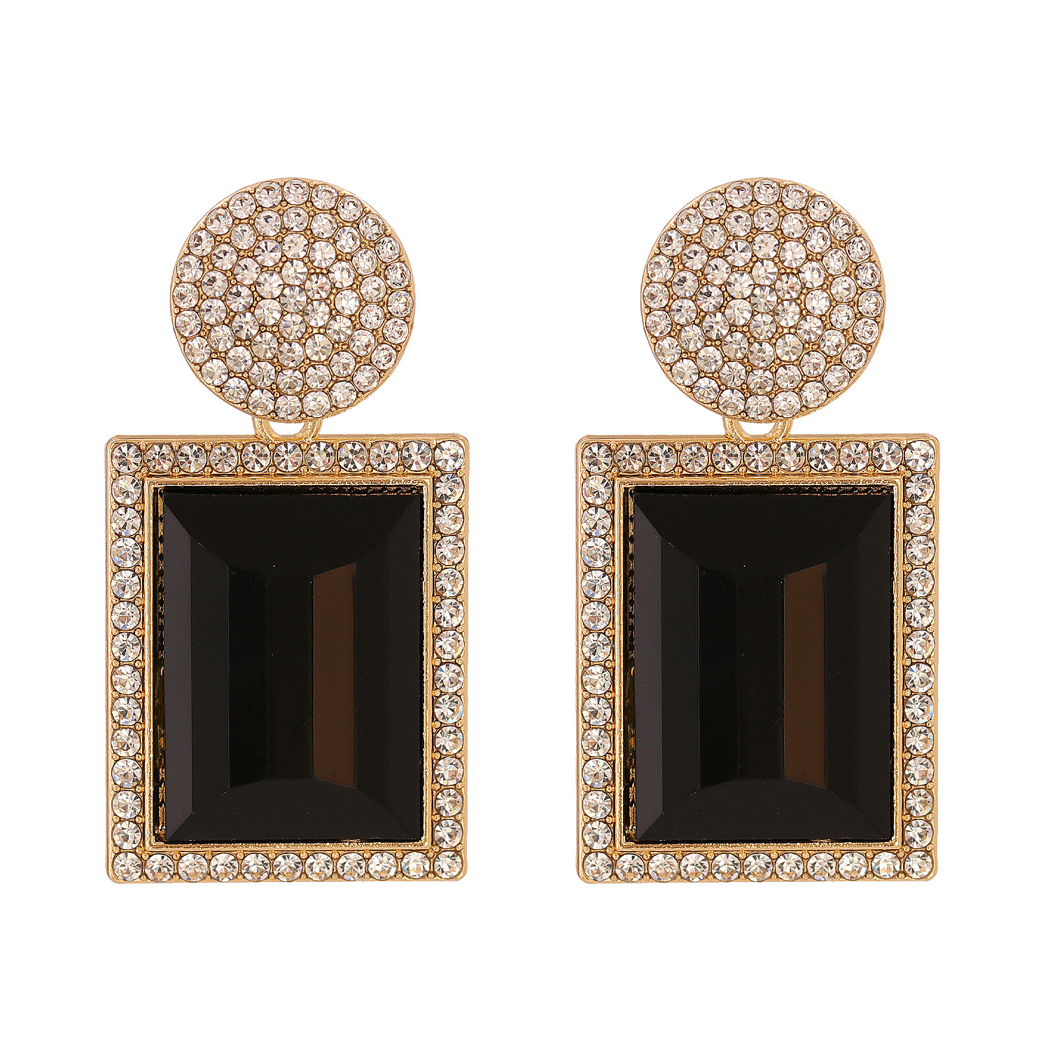 New Creative Rhinestone Earrings display picture 2