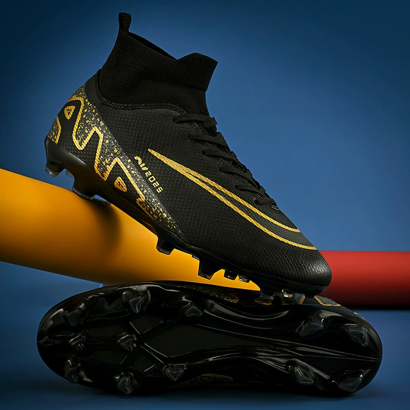 Трансграничные высокие футбольные ботинки 2024 новая молодежная спортивная обувь для студентов спортивных тренировок обувь для мальчиков кроссовки оптом