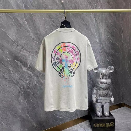 Chrome Hear 24 New Collection—Summer Short-Sleeved T-Shirts for Men and Women, Style Inspired by European and American Street Hip-Hop, Half-Sleeve Series