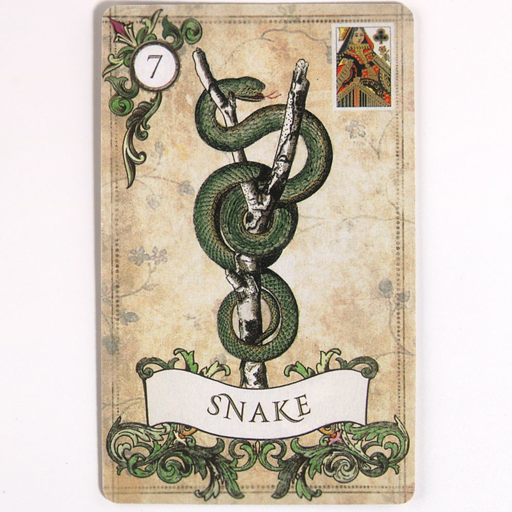 Eski Stil Lenormand Old Style Mevcut İngilizce Sınır Ötesi Masa Oyunu Kartları Tam Set Orijinal Versiyon Çince Çeviri ile
