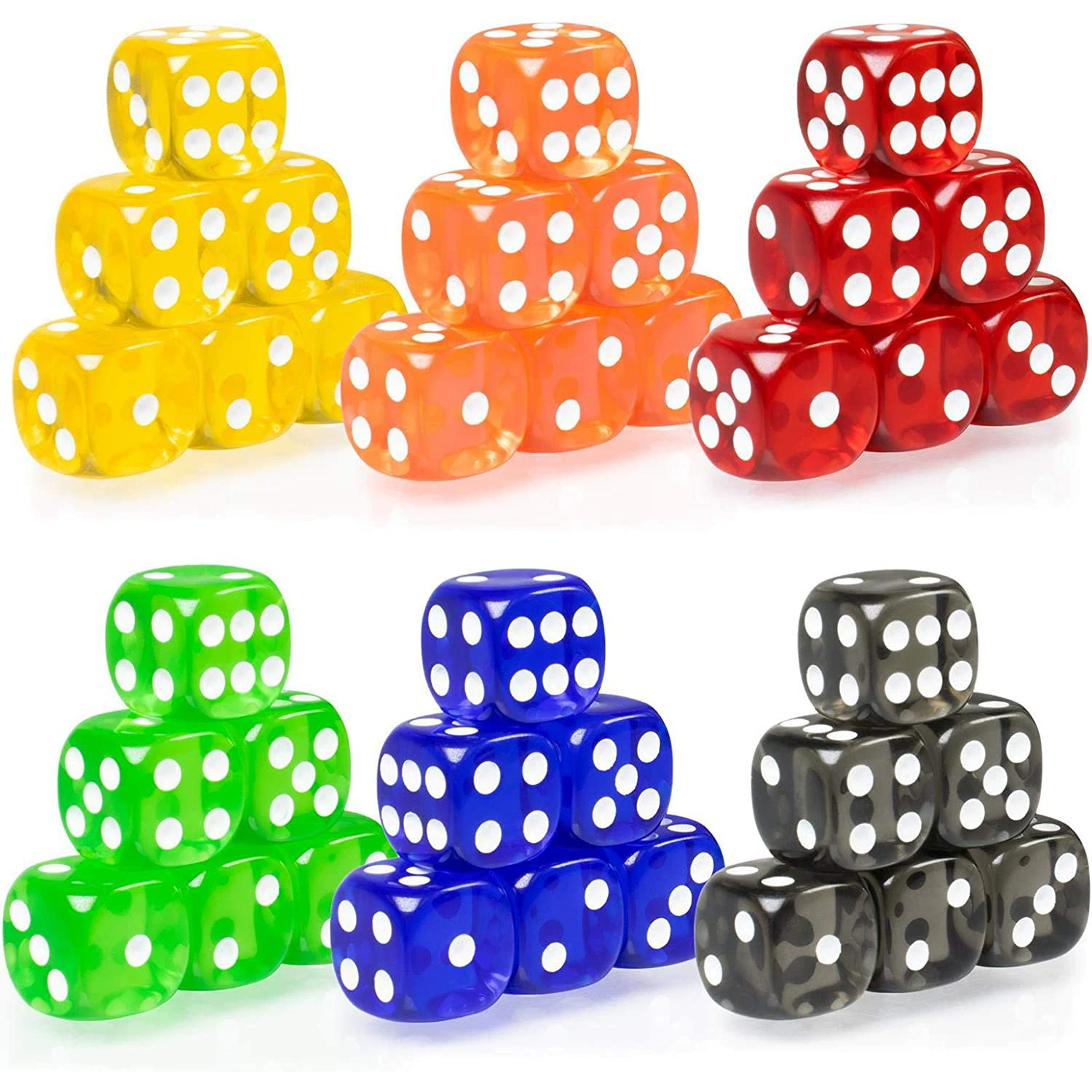 Многоцветные игральные кости округлые, (跨境 торговля), 1.6см