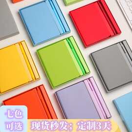 学生A6口袋本配笔套装笔记本外贸软皮小本盖章本可加印LOGO随身本