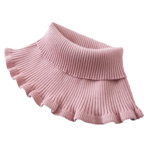 Cashmere neck wrap for men and women, elastic cervical vertebrae, wool thread knitted scarf, high collar, fake collar, neck protection, headband scarf