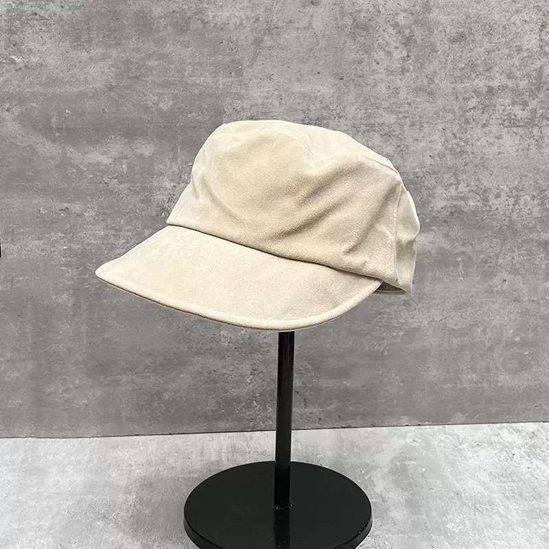 棕色帽子美拉德美拉德翻皮复古马术帽显白中古绒翻毛皮马术英伦风|undefined