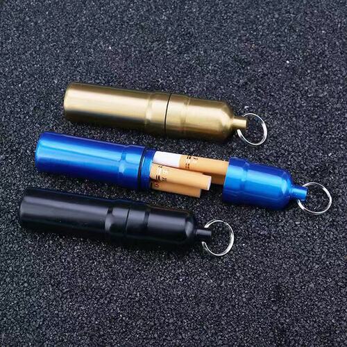 Outdoor waterproof and moisture-proof portable chimney 5-pack pendant sealed pressure-resistant medicine box men's tobacco cigarette box wholesale
