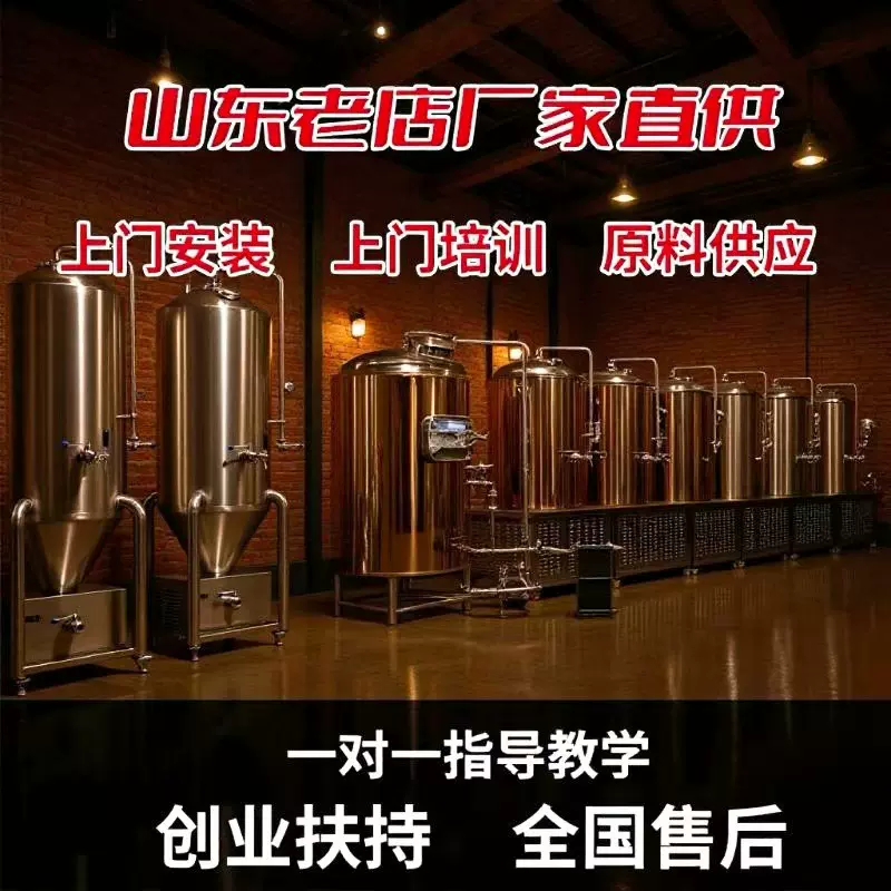 精酿啤酒生产设备啤酒酿造设备自酿啤酒机酿酒设备发酵罐糖化罐
