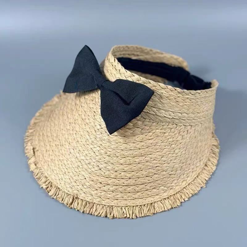 Visiera da sole donna stile hepburn con strass e perle_voghion.com