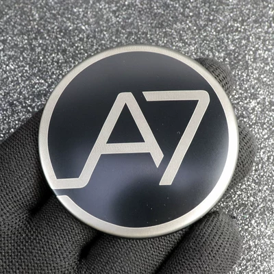 Geely Galaxy A7 Hub Cap Car Sticker Exterior Modification Metal Decorative Sticker Galaxy Car Sticker Logo Color Change (Hub cover) - a7-design-matte-black-4-pieces