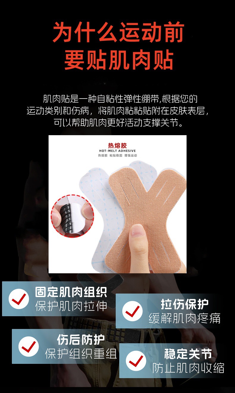 X型异形肌肉贴