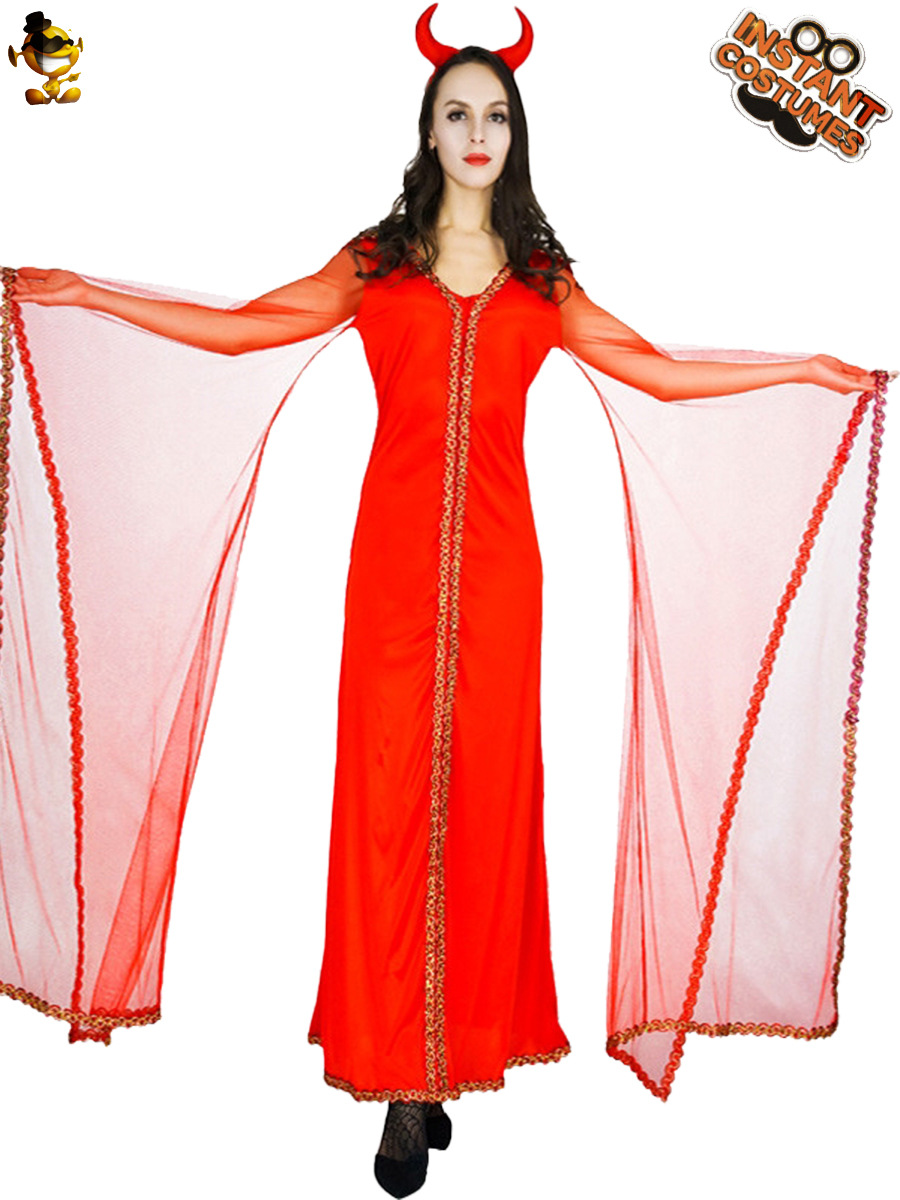 Mujeres adultas transfronterizas de Halloween Horror rojo demonio muerte Cosplay partido Cosplay traje de cosplay image 4