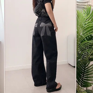 ��ʽ����ˮϴ��ڴ�ӡ�����ɺ�ɫţ�����eku'oku'o�Lѝwomen jean