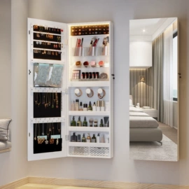 落地镜;穿衣镜;简易储物柜