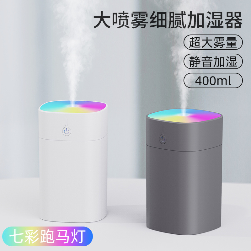 Cross-Border Mini Colorful Cup Humidifier USB Plug-In Small Portable Home Desktop Hydration and Air Purification Humidifier