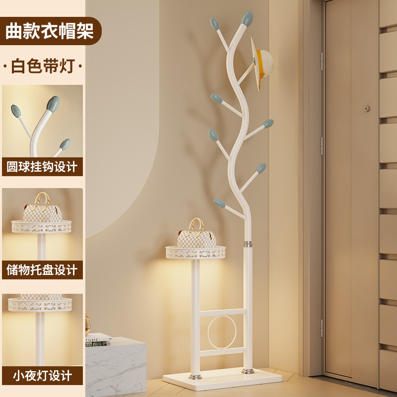 곡선형 모서리 + 수납 트레이 - 흰색 + 주변광