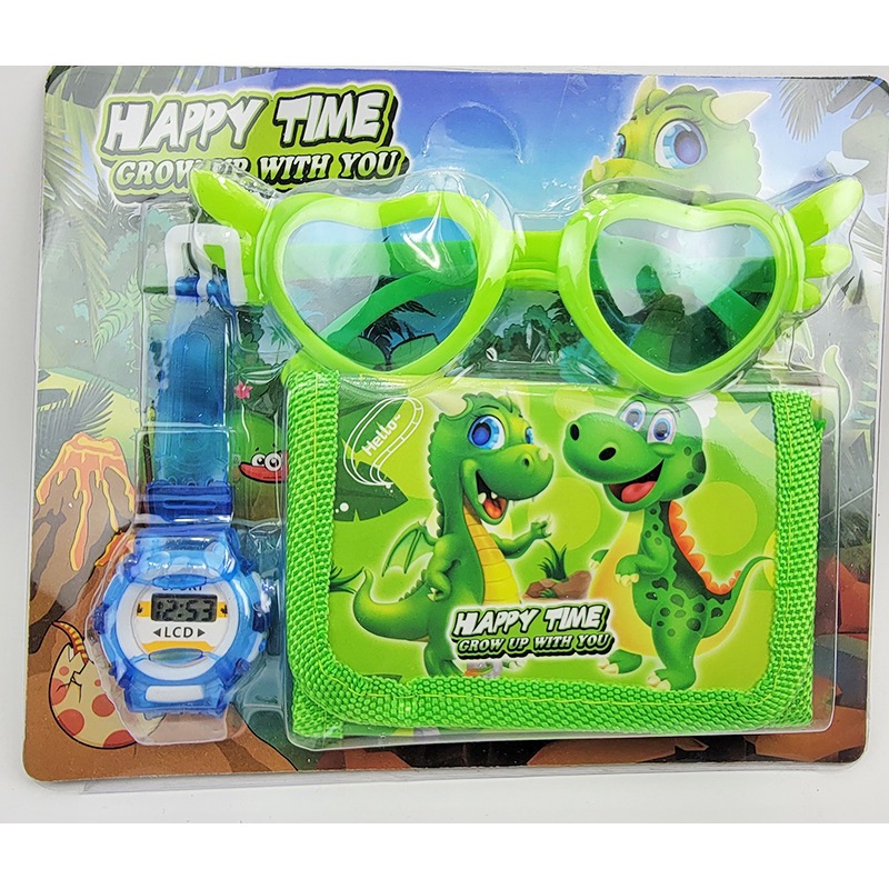 Sanliou Children's Watch Wallet Glasses Cinnamon Dog Cartoon Electronic Watch Coin Purse Kindergarten Student Gift 3