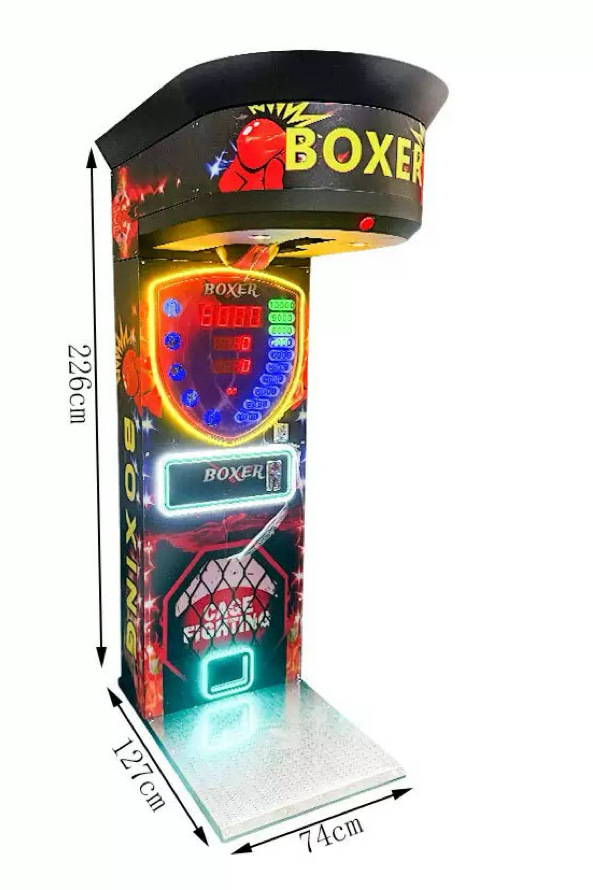 Máquina de Juego Operada con Monedas, Máquina de Boxeo para Adultos, Medidor de Fuerza de Puñetazo de Dragón, Máquina de Arcade de Boxeo, Máquina de Boxeo de Campeonato, Máquina para Aliviar el Estrés