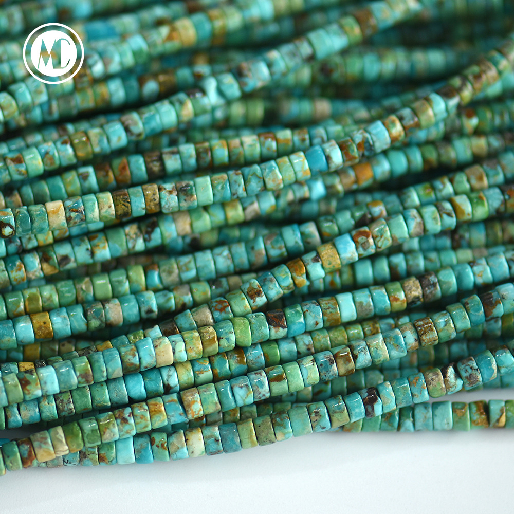 turquoise pad with accessories with beads