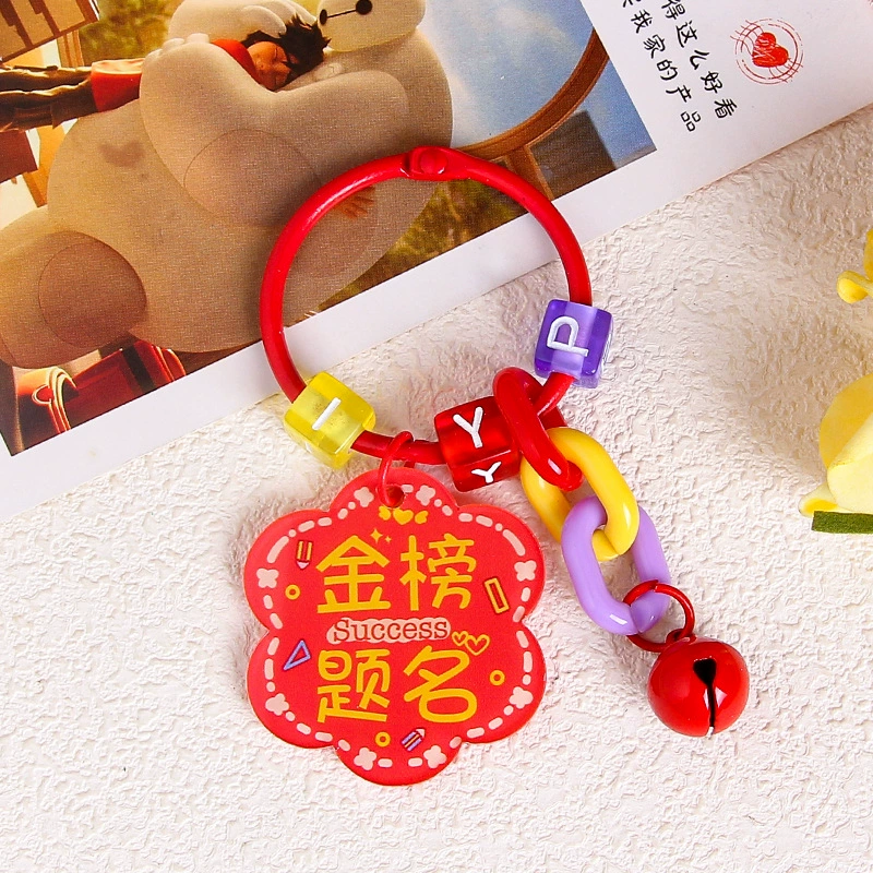 Brand creative acrylic protective amulet, keychain, transparent pendant, bag decoration, decorations