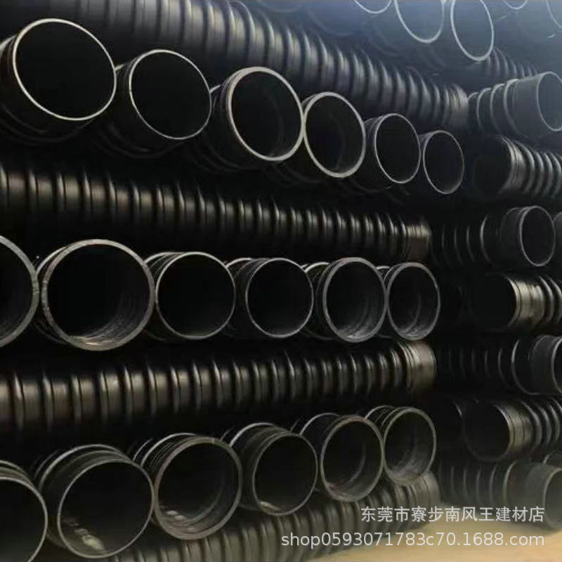 厂家批发HDPE克拉管 聚乙稀缠绕结构排污排污B管缠绕增强波纹管