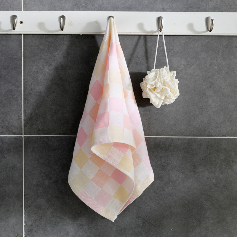 A5L純棉紗布毛巾旅行運動超薄兒童素色毛巾吸汗巾吸水速干棉紗毛