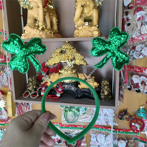 Nuevo cross-border irlandés día de San Patricio Fiesta de carnaval tribol decoración toque