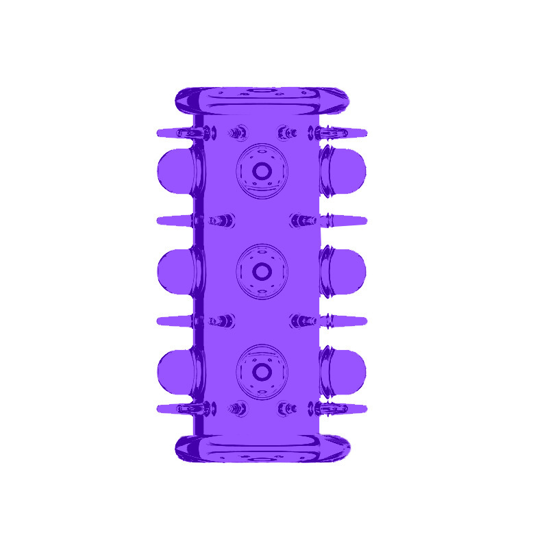 Fancy Lock Ring Series TPE Cock Ring, Slip-on Desensitizing Ring, Blue Mini Style — detail image 9