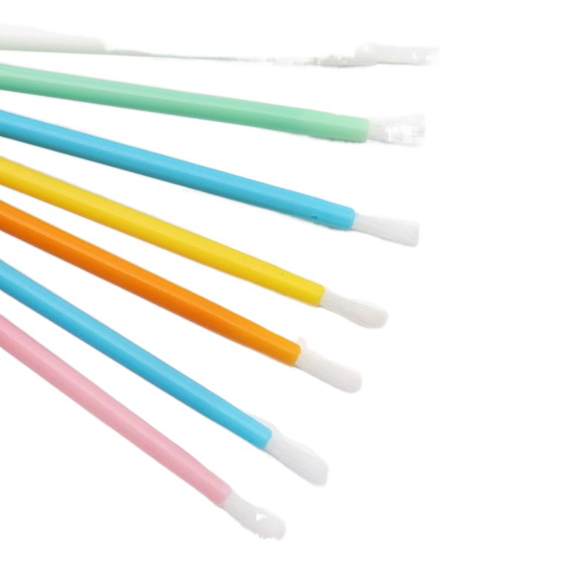 50 piezas/paquete de cepillo de labios sólido de pelo de nailon desechable, cepillo de maquillaje, mini cepillo de brillo de labios portátil, herramienta de maquillaje image 1