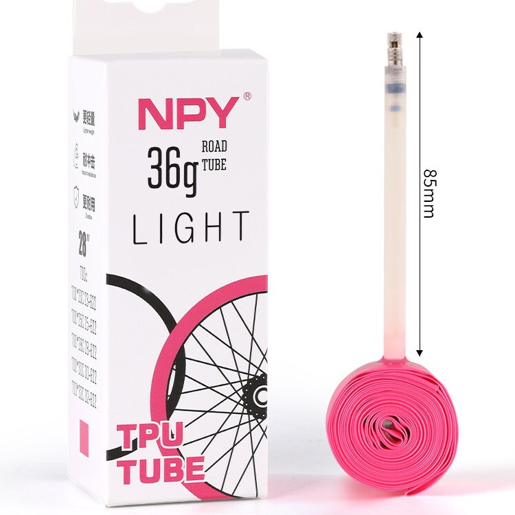 Npy Road Bike Inner Tube French Valve Ultra-Lightweight Tpu Inner Tube Mountain Bike Riding Accessories Inner Tube